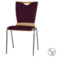 Steplbare en koppelbare Kilpper kantinestoelen Stapelbare kantinestoel Zentra
