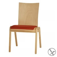 Kilpper houten stapelbare kantinestoelen Meta Kilpper houten stapelstoelen Meta