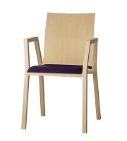 Houten kerkstoelen